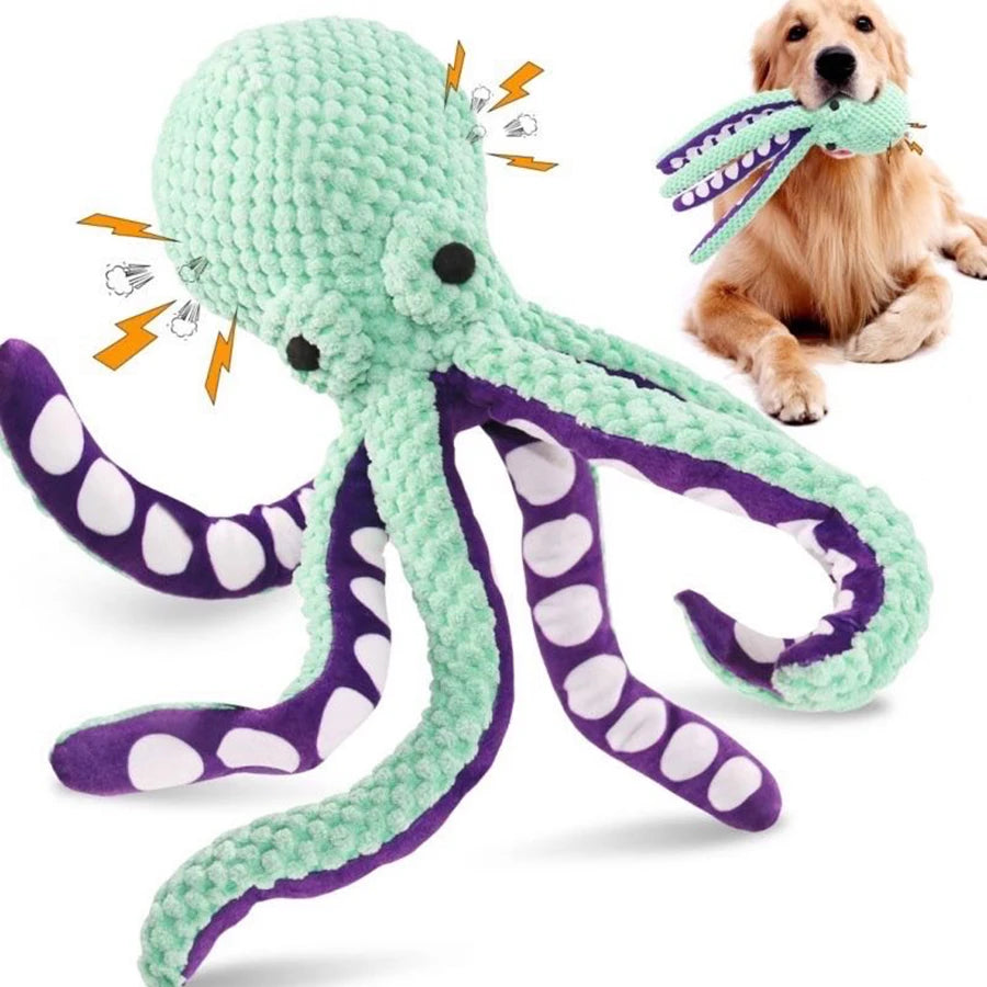 Squeaky Sound Octopus Plush Toys for All Breads of Dogs