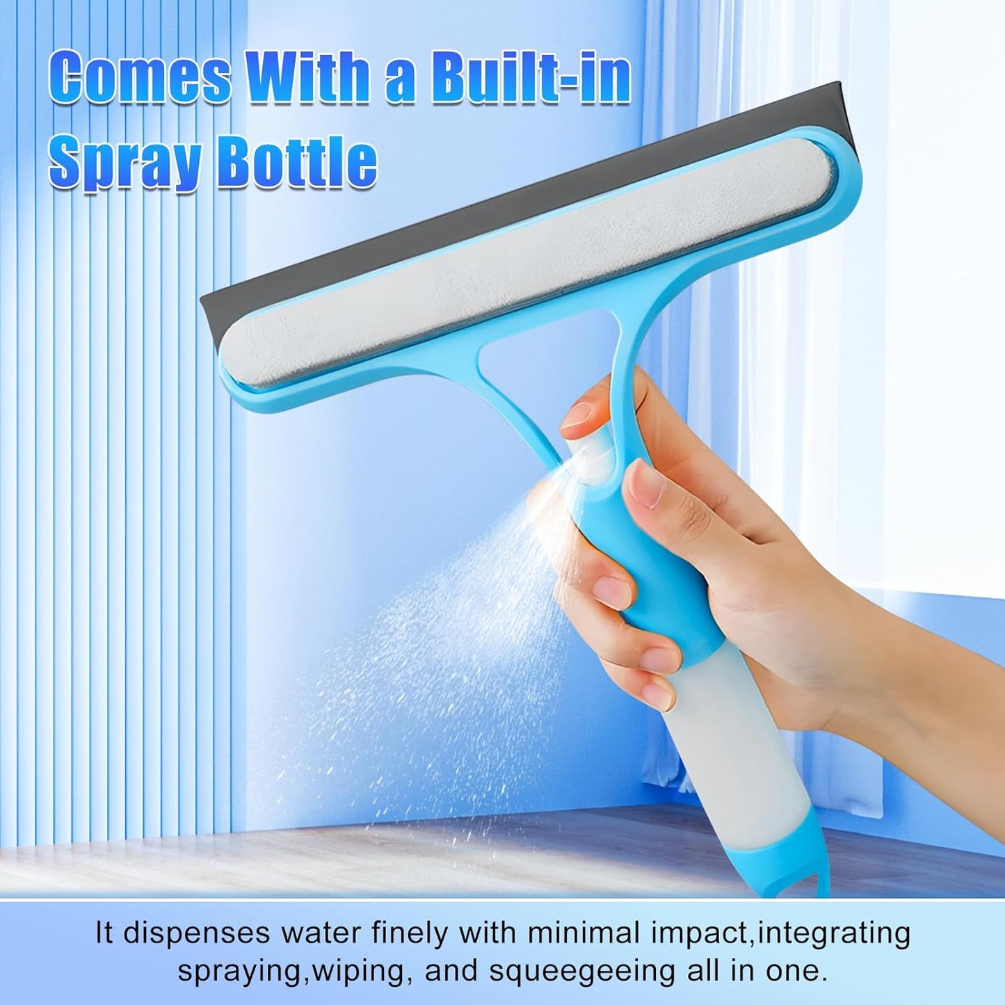 ✨ Streak-Free 3-in-1 Glass Cleaner – Spray, Wipe & Scrape for a Perfect Finish! 🧽